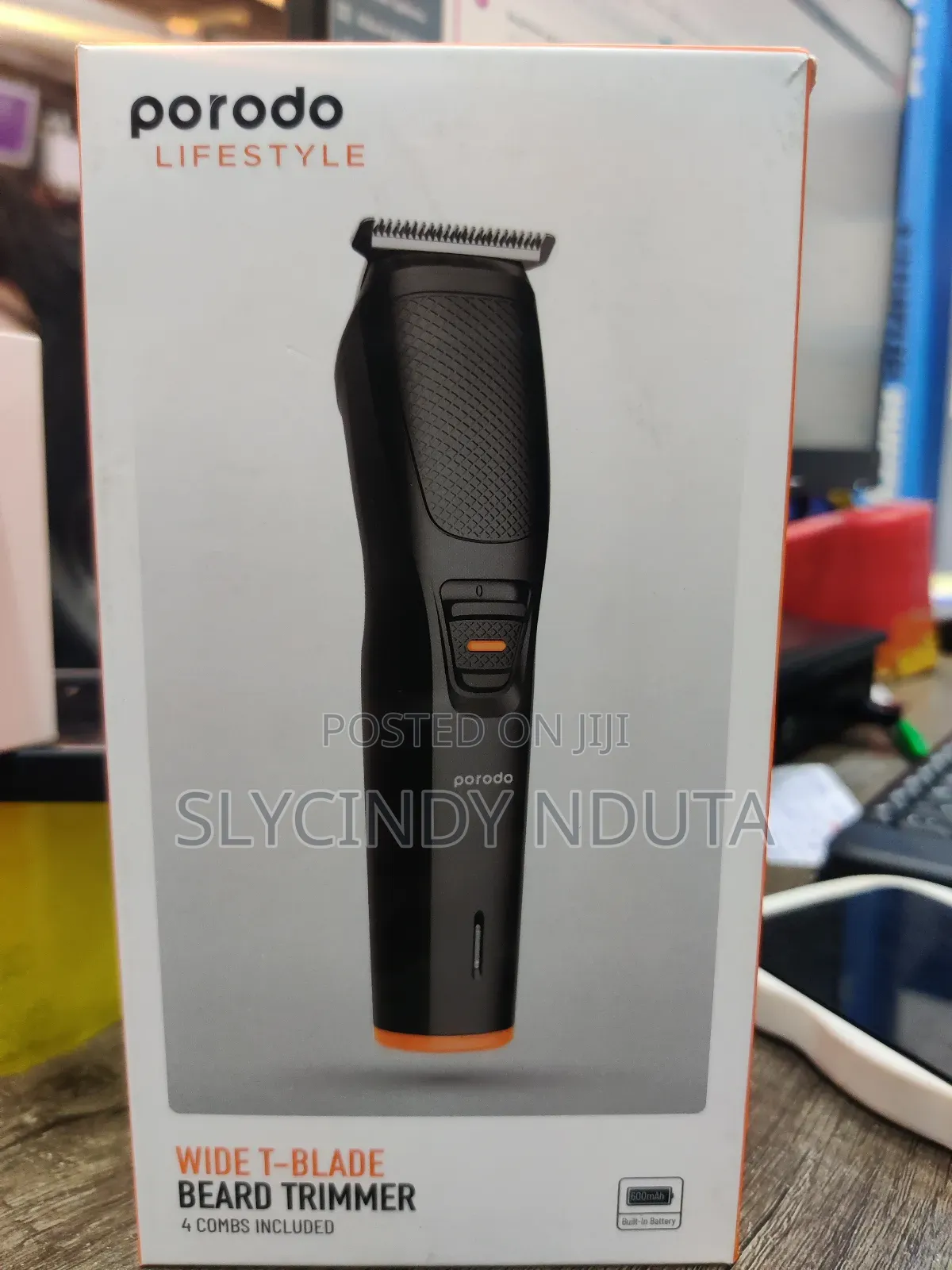 Porodo Wide T-Blade Beard Trimmer 4 Combs Included