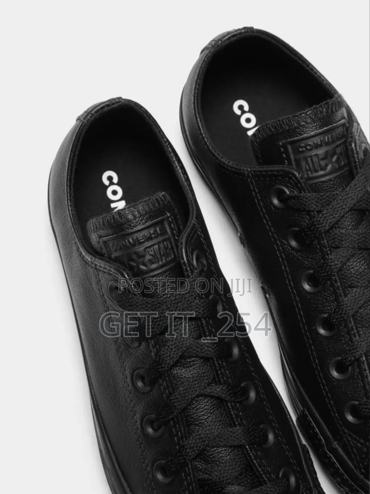 Converse Leather All Black Sizes : 36 ,