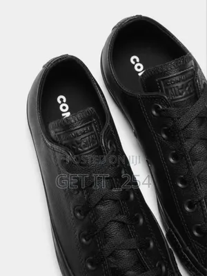 Converse Leather All Black Sizes : 36 ,