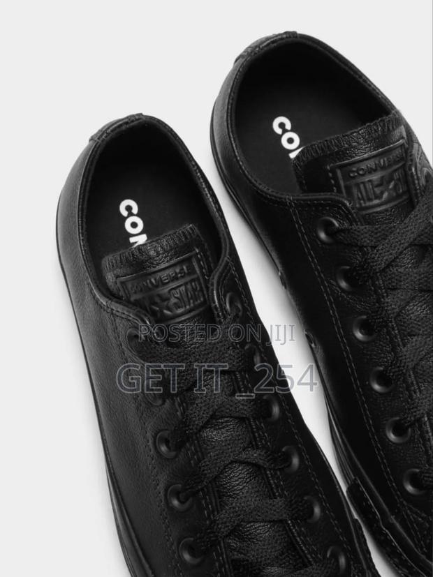 Converse Leather All Black Sizes : 36 , - thumbnail 2