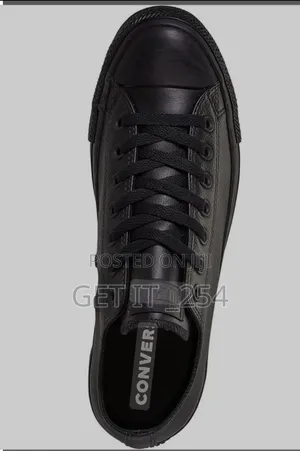 Converse Leather All Black Sizes : 36 ,