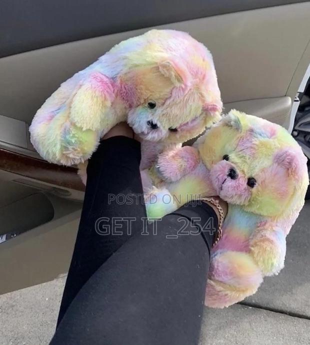 *Bear Fluffy Sandals* Size:*Free Size - main view