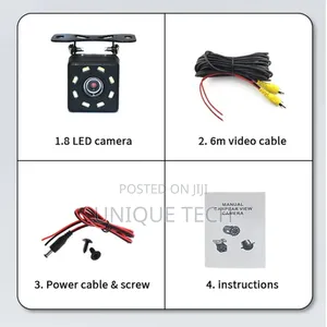 8-Led Enhanced Night Vision Reverse Camera