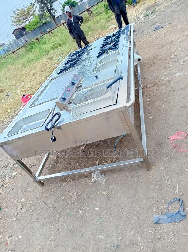 Stainless Steel Combined Gas Cooking Range - main view