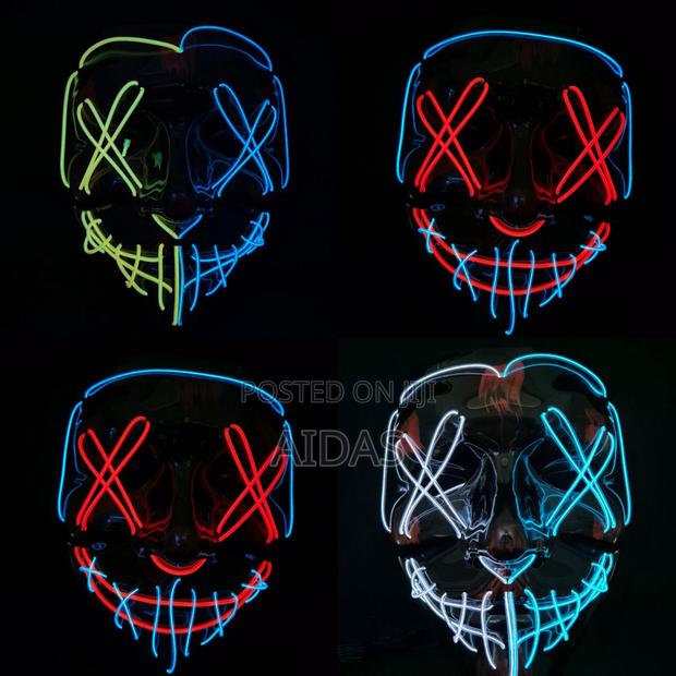 Light Up Halloween Unisex Mask