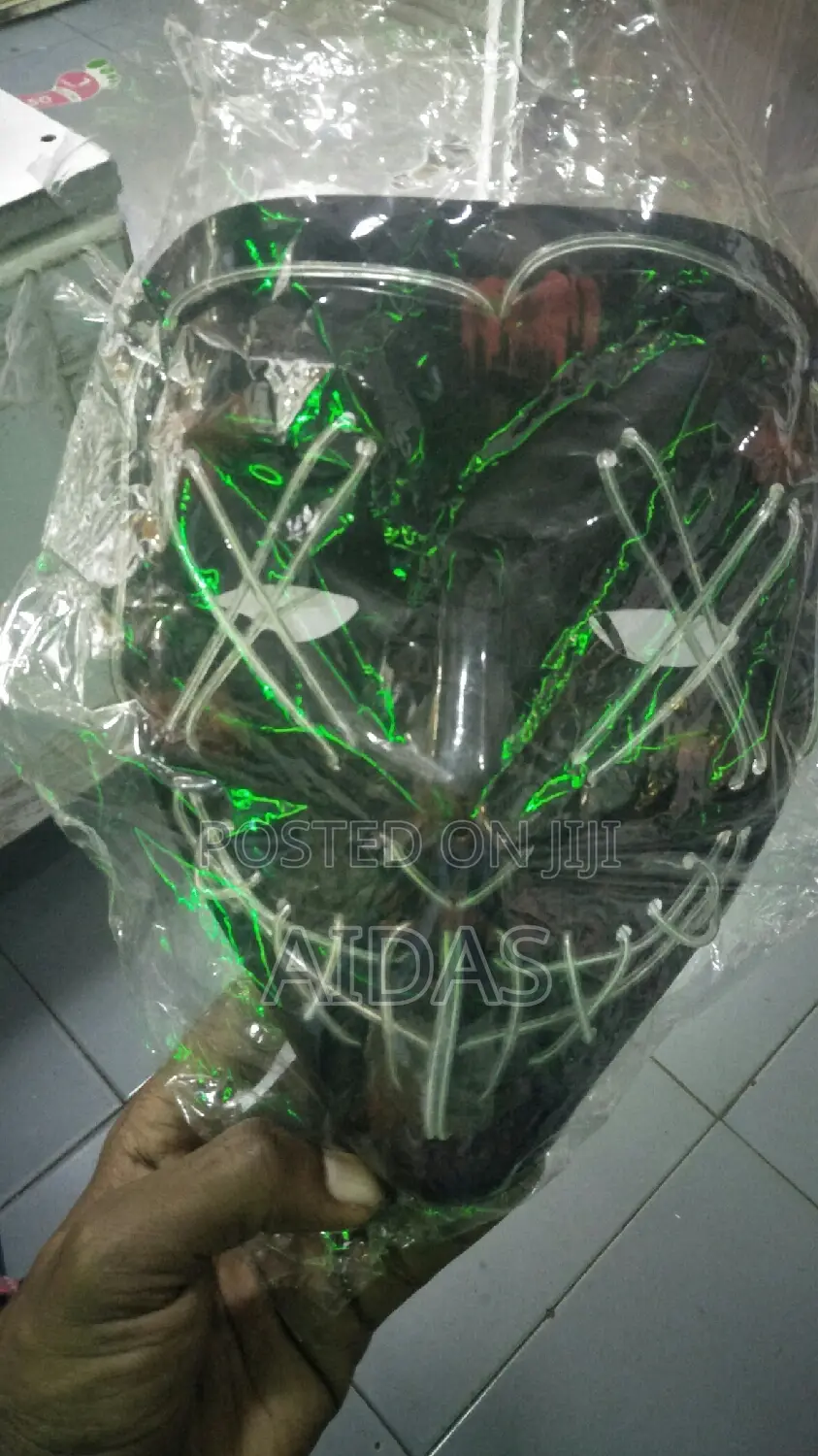Light Up Halloween Unisex Mask