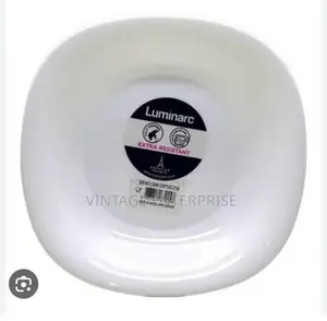 6 Set of Luminarc Square White Plate