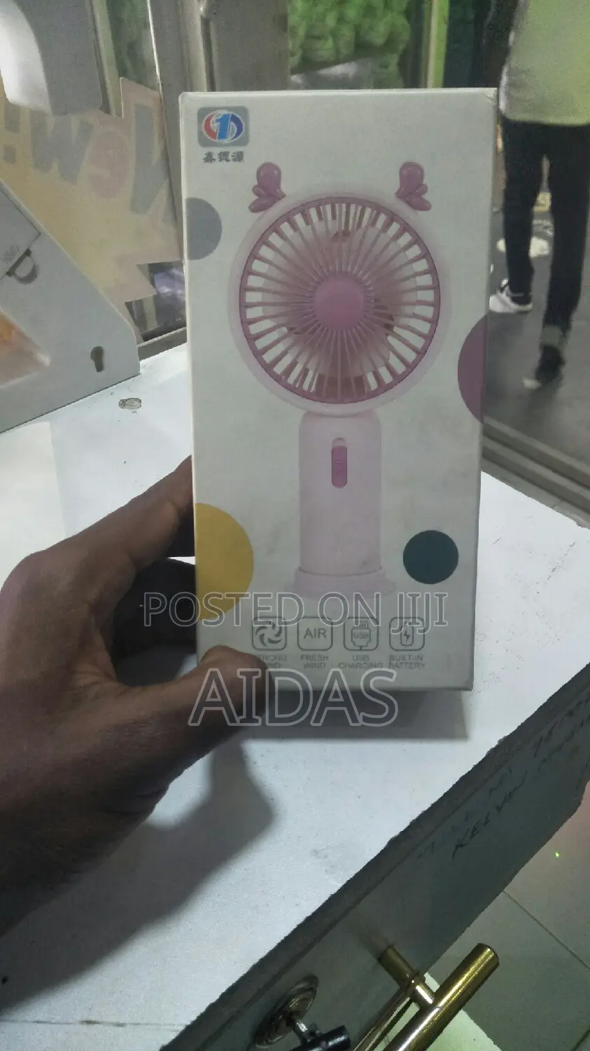 Hand Held Rechargable Mini Fan