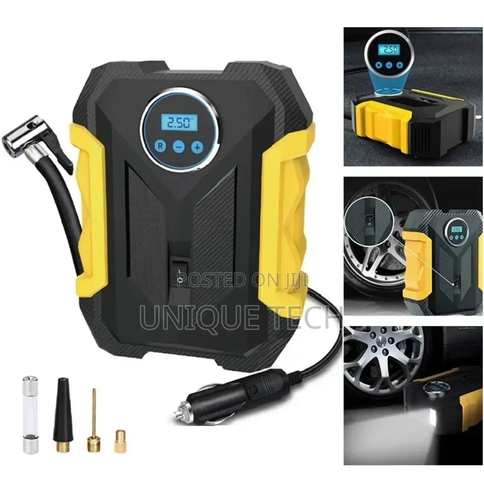 User-Friendly Digital Car Tire Inflator With LED Display
