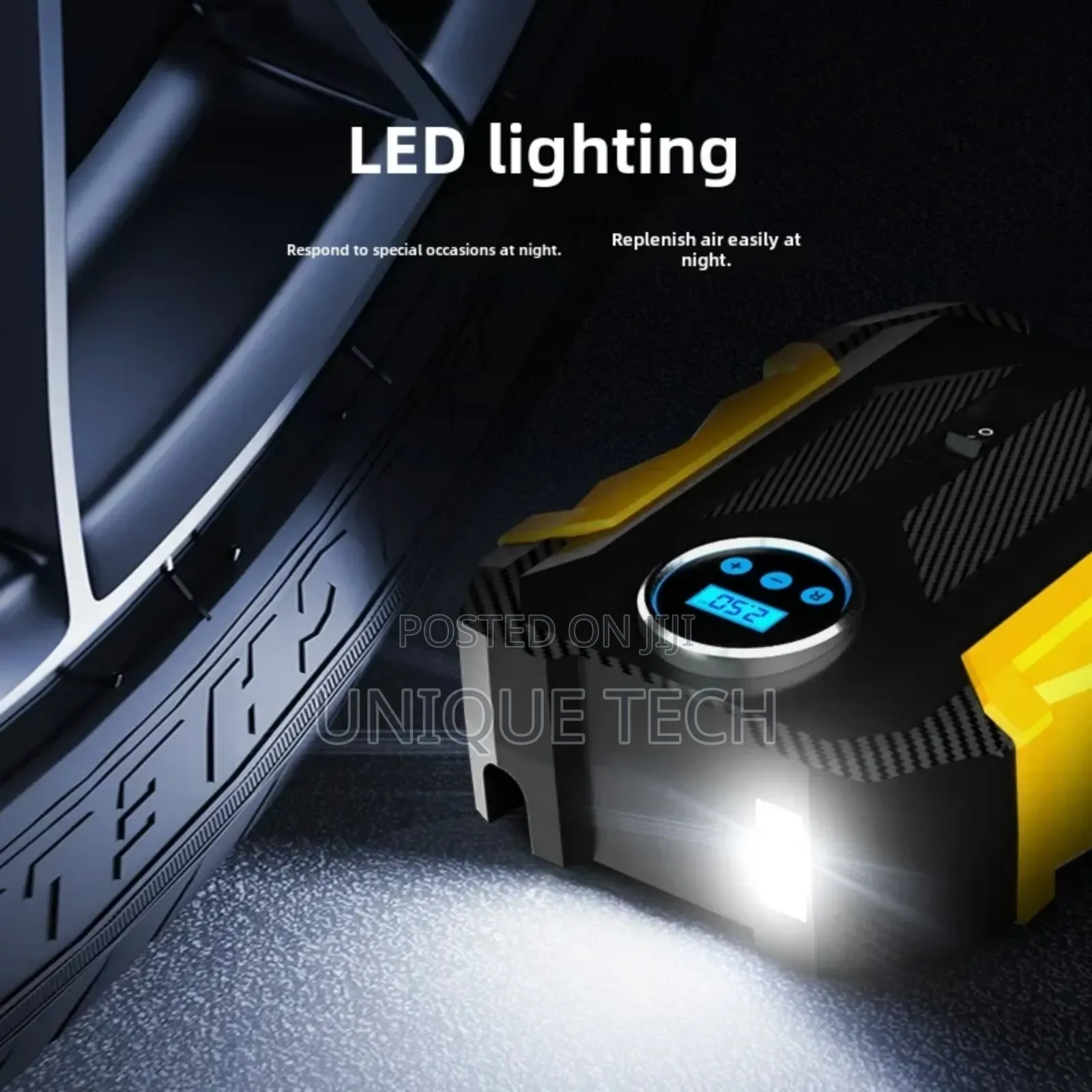 Quick Inflate Digital Tire Pump for Cars and Bikes
