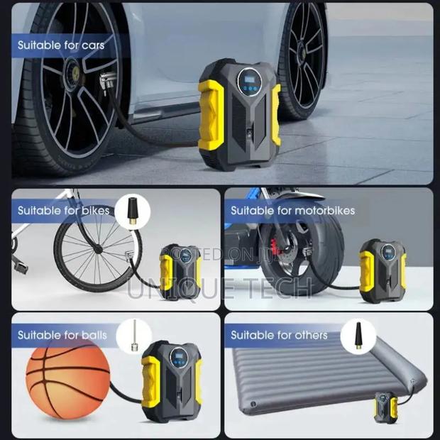 Easy-Use Digital Tire Pump With LCD Pressure Monitor