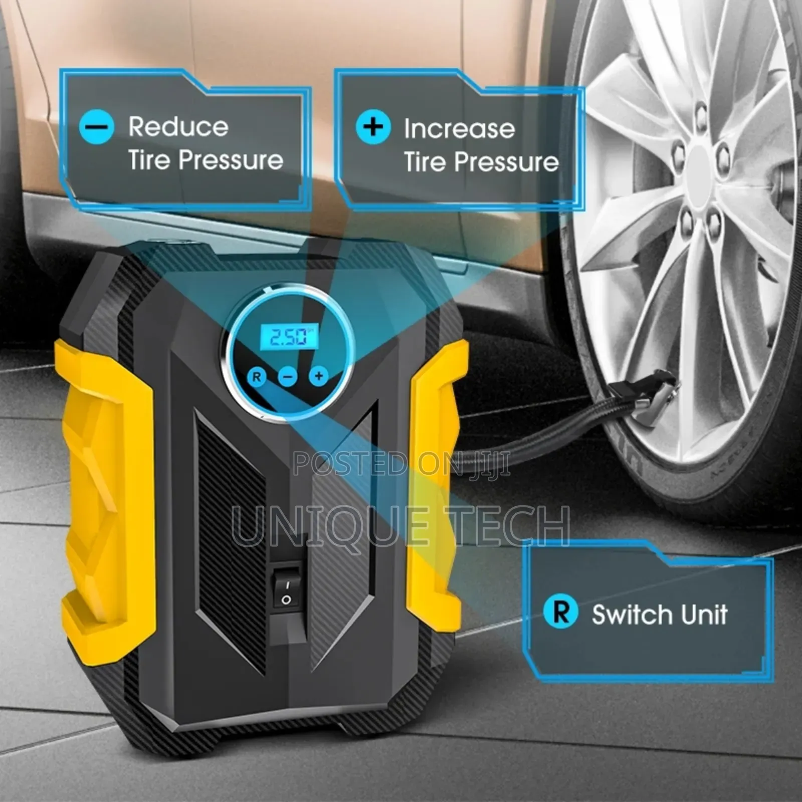 Advanced Digital Tireinflator With Accurate Pressure Readout