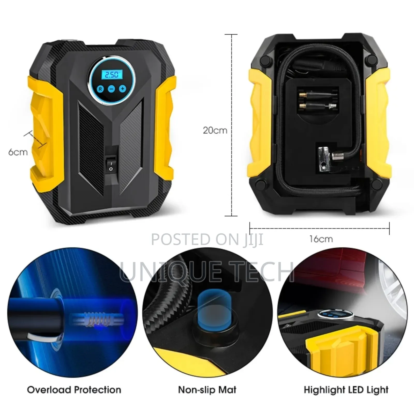 Advanced Digital Tireinflator With Accurate Pressure Readout