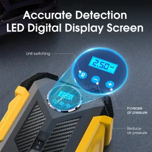 Heavy-Duty Digital Tire Inflator With Pressure Display