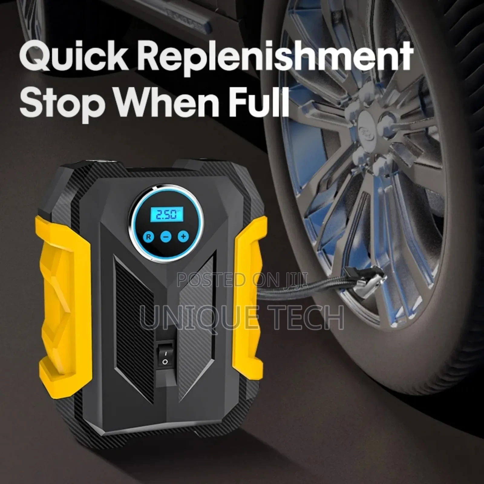 Heavy-Duty Digital Tire Inflator With Pressure Display