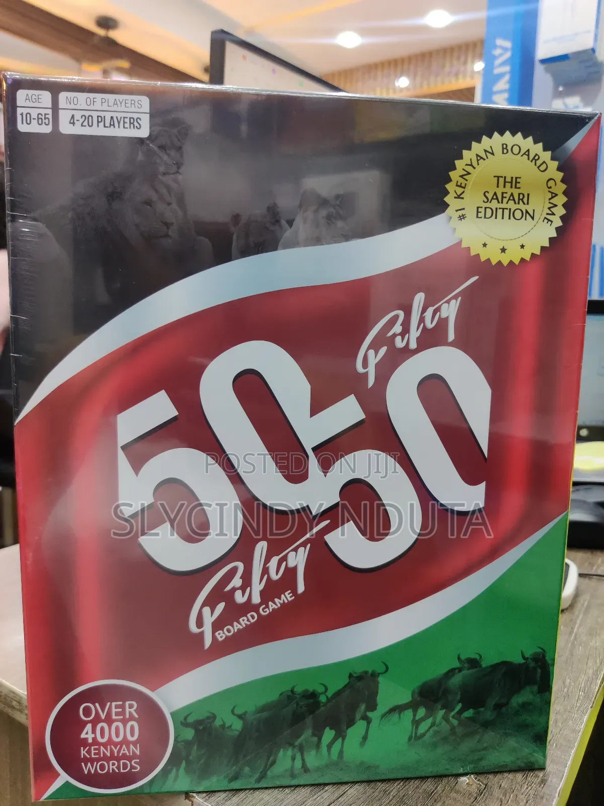 50-50 Board Game (The Safari Edition)