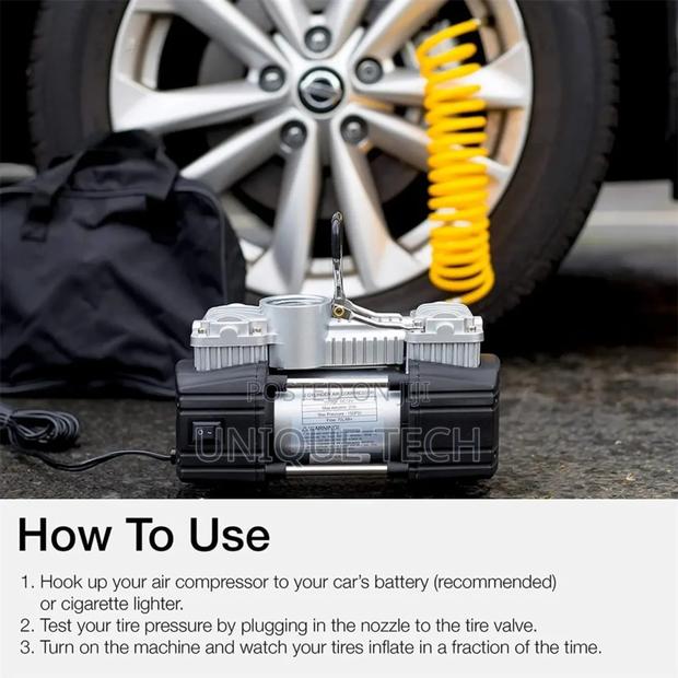 Quickfill Dual Cylinder Car Tire Pump - main view