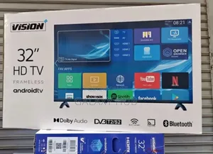 Vision 32inches Flameless Smart Android Tv With Bluetooth