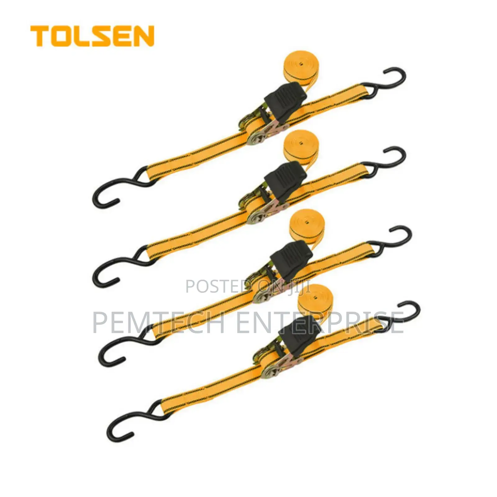 4pcs Ratchet Tie Down Set (Industrial)