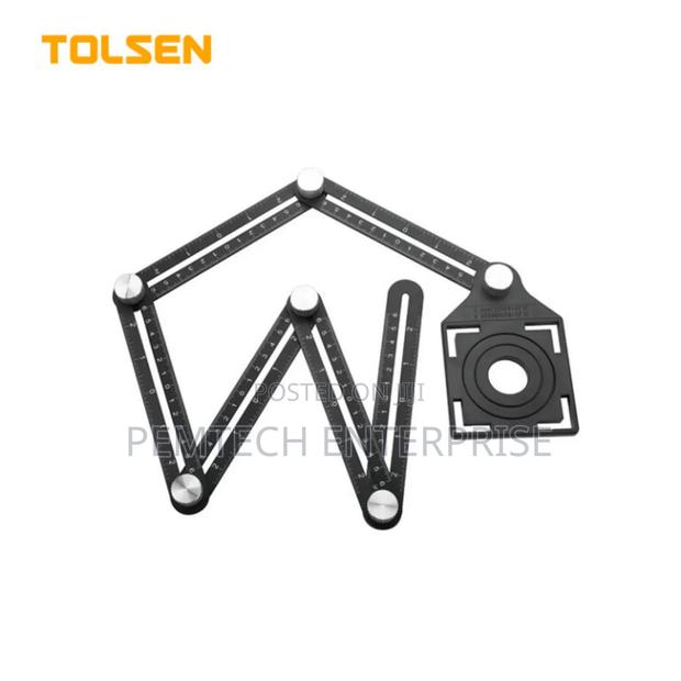 Aluminum Alloy Multi Angle Measuring Six-Fold Ruler - main view