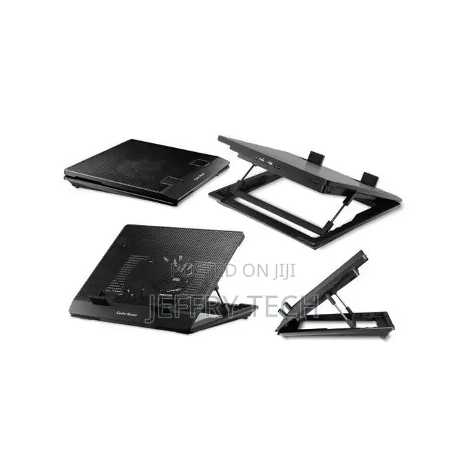 Generic Computer Cooling Stand Tablet Holder / Cooler - Bl