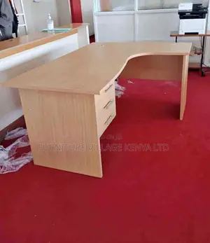1200mm L-Shaped Office Desk With Lockable Drawers
