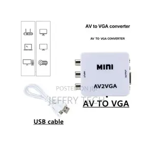 1080P HD Video Convertor Rca AV to VGA Video