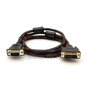 1.5M Dvi 24+1 Dvi-D M to VGA Male Cable for PC