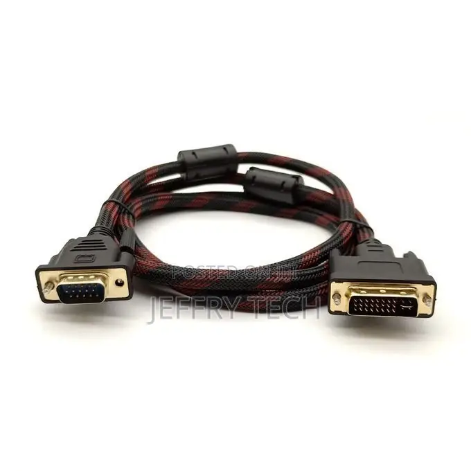 1.5M Dvi 24+1 Dvi-D M to VGA Male Cable for PC
