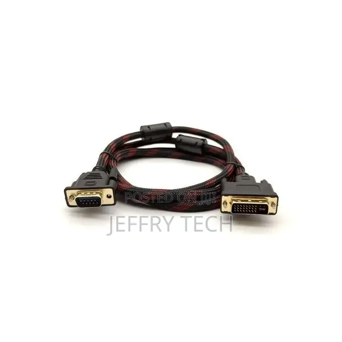 1.5M Dvi 24+1 Dvi-D M to VGA Male Cable for PC