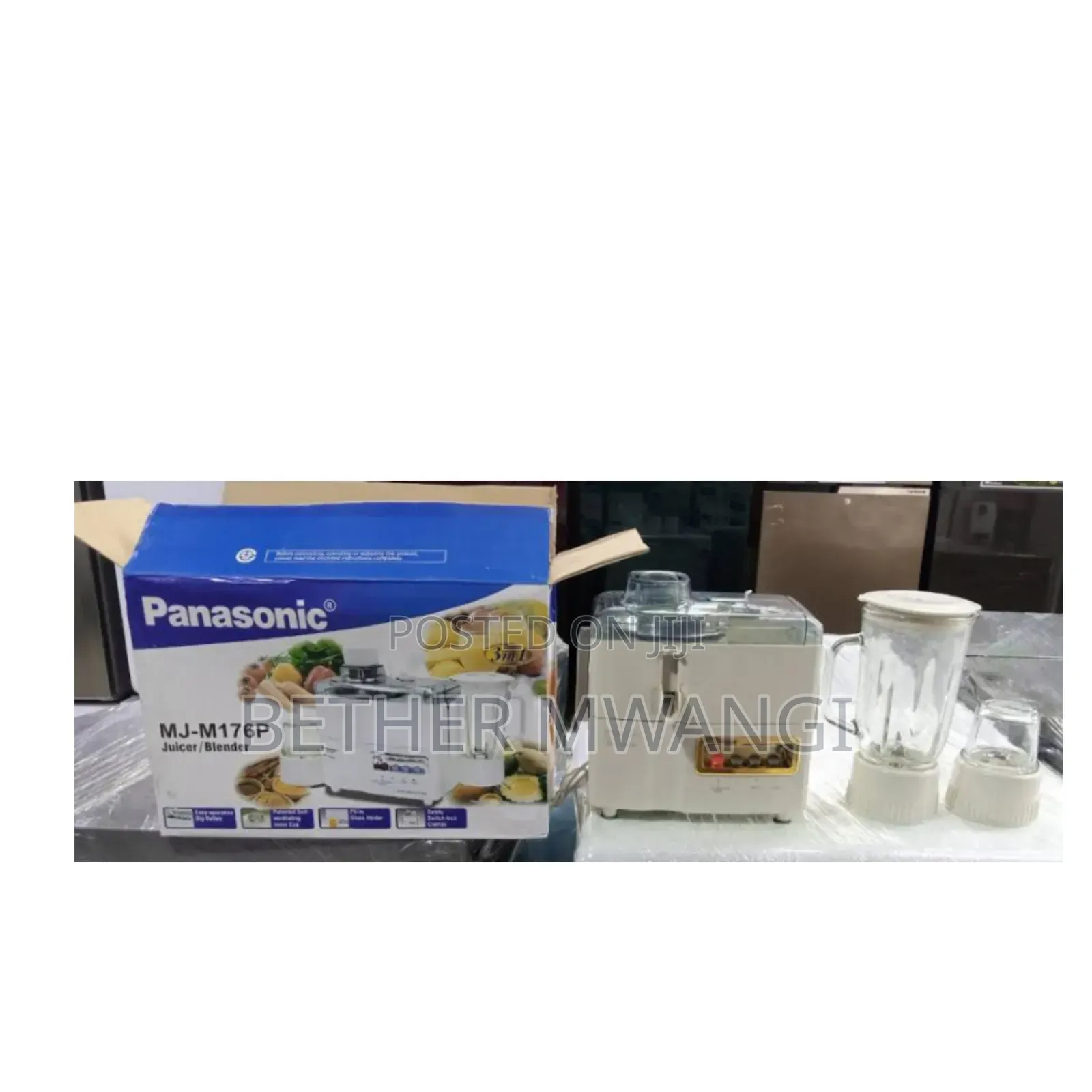 Panasonic | MJ-M176P 3-in-1 Juicer/Blender/Grinder Machine.