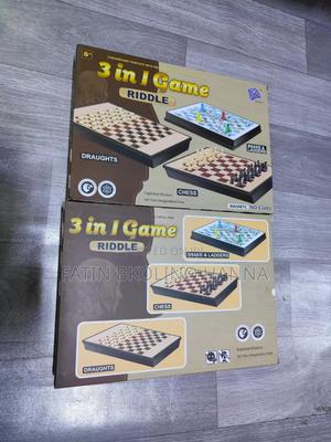 3 in 1 Game Chess,Draughts ,Snake N Ladders