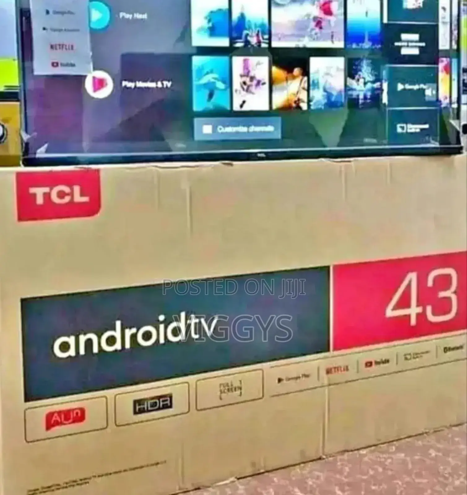 New TCL 43 Inch Smart Android TV TS-7