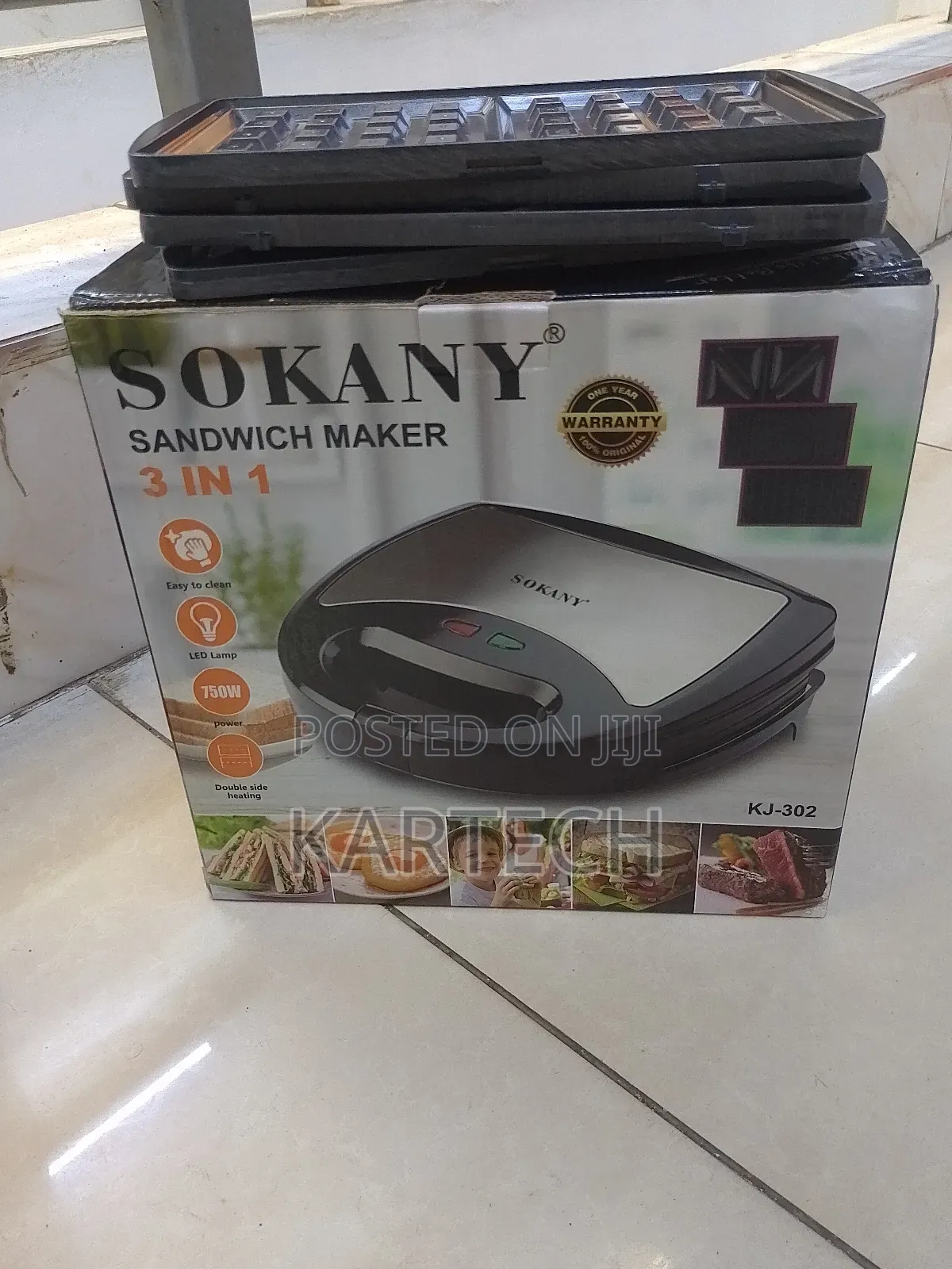 Sokany 3 in 1 Sandwich Maker Kj-302