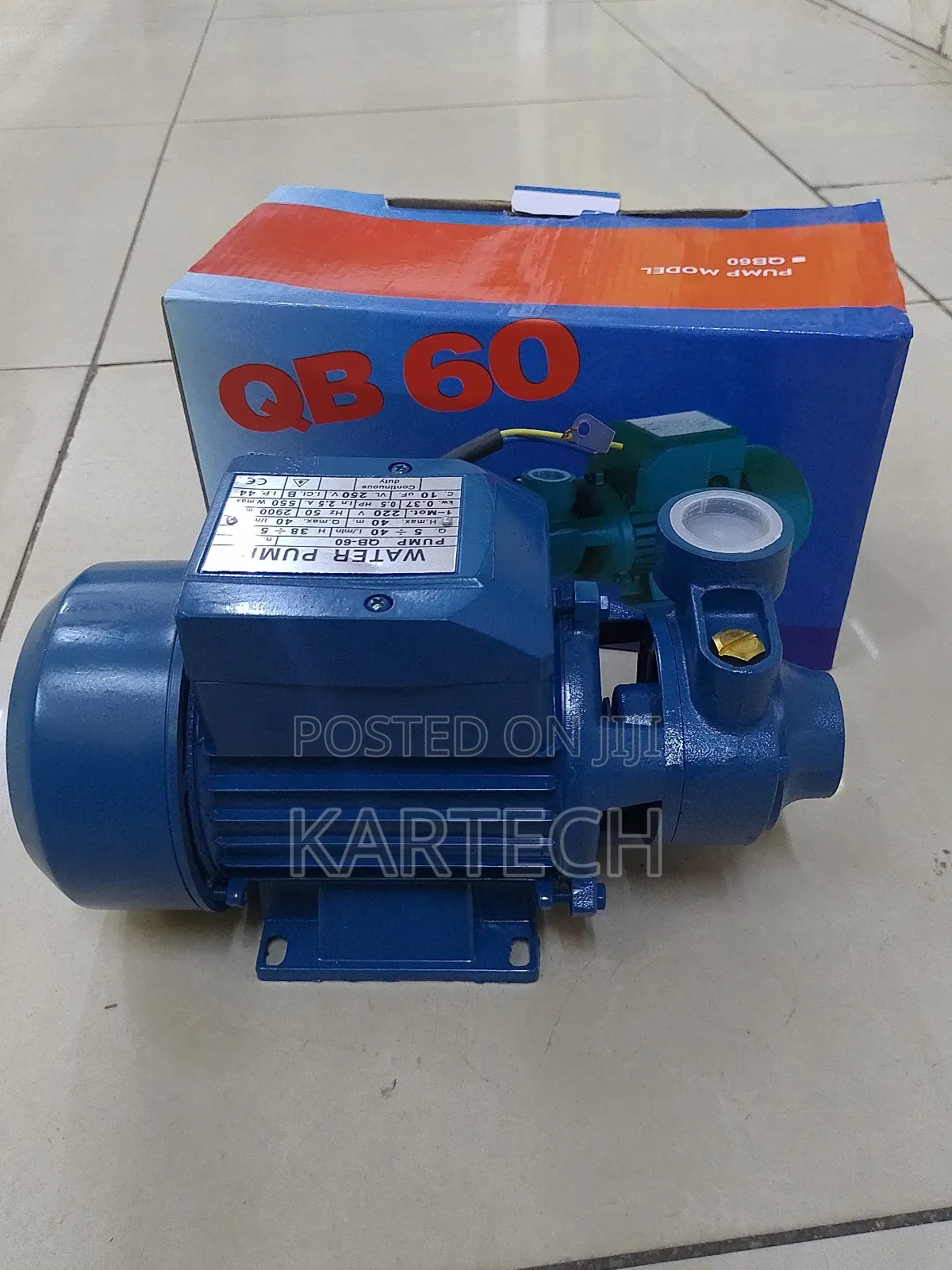 QB60 Booster Jet Pump 0.5HP 370W 220V Water Pump
