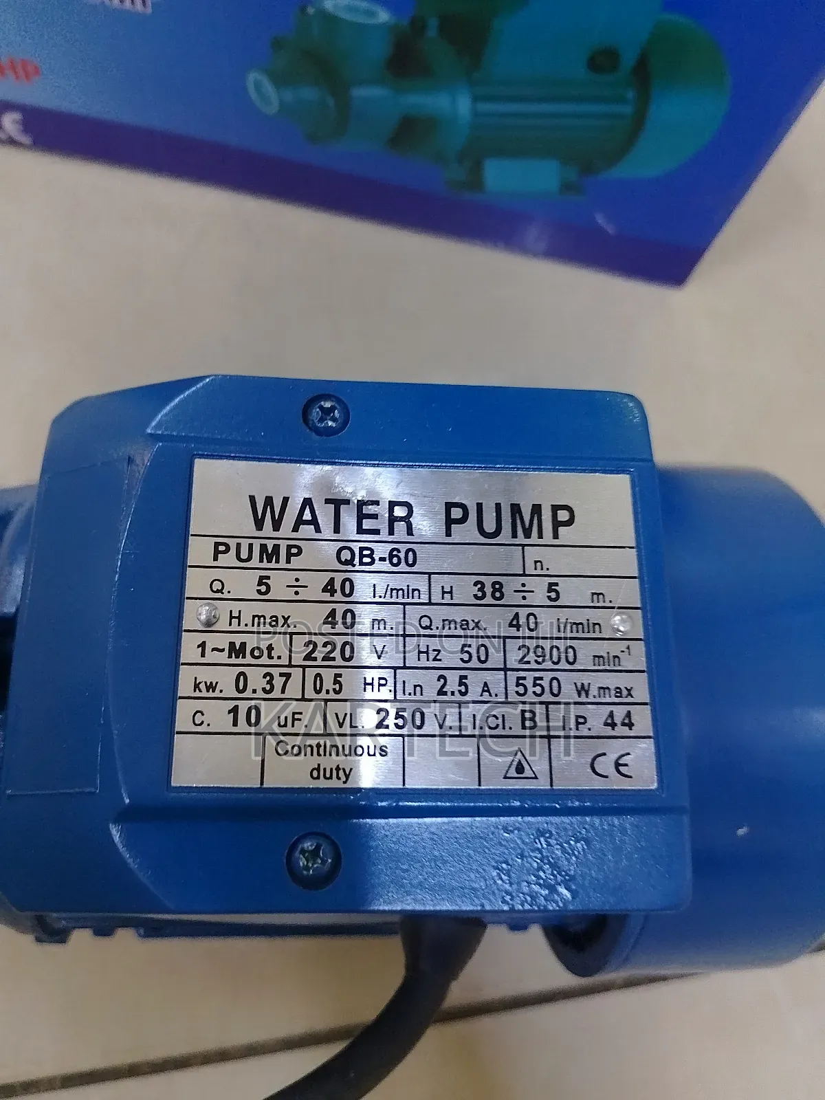 QB60 Water Pump Booster
-0.5hp
