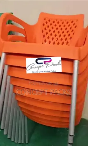 Orange Strong Compast Garden Chairs.