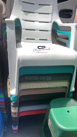 White Modern Relaxo Plastic Chairs.