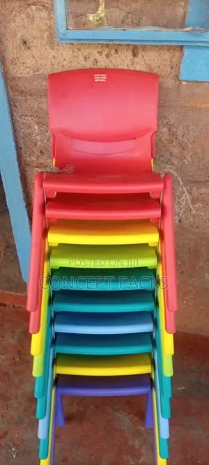 Acme Kindergatern Plastic Molded Chairs.