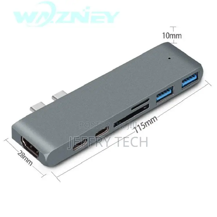 Dual Type-C to Hdmi Expansion Dock Usb3.1 Thunderbolt Conver
