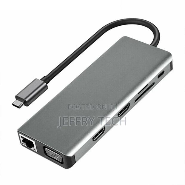 12 in 1 Docking Station Type C to Dual Hdmi-Compatible RJ45 - thumbnail 2