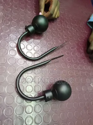 Black Metallic Curtain Hooks Metallic Wall Curtain Holders