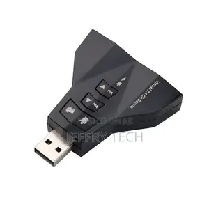 USB Virtual 7.1 Audio Adapter Double Sound Card 2 in 1 3D Ex
