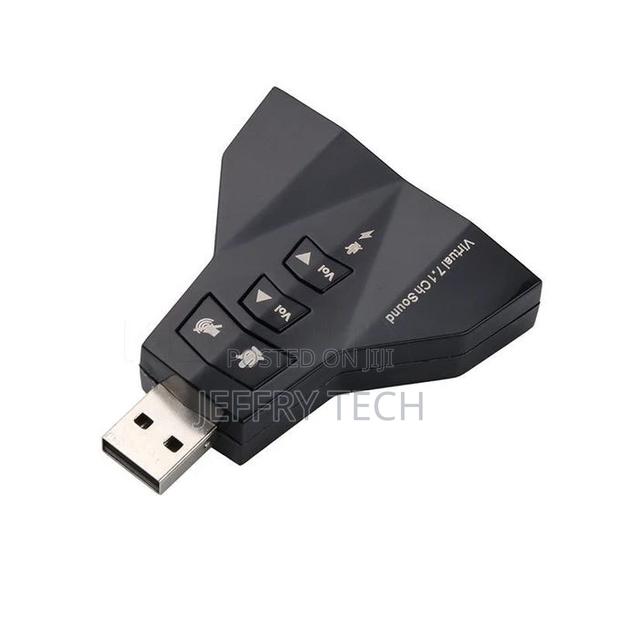 USB Virtual 7.1 Audio Adapter Double Sound Card 2 in 1 3D Ex