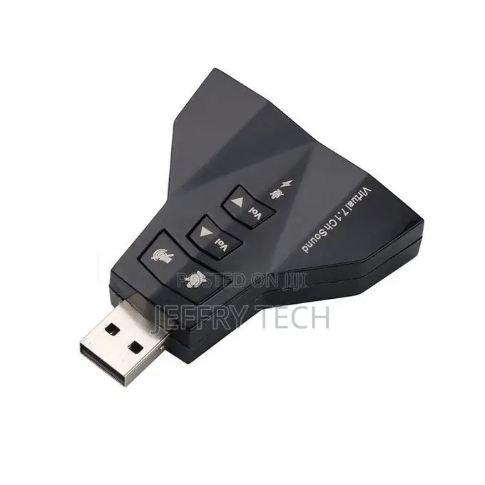 USB Virtual 7.1 Audio Adapter Double Sound Card 2 in 1 3D Ex
