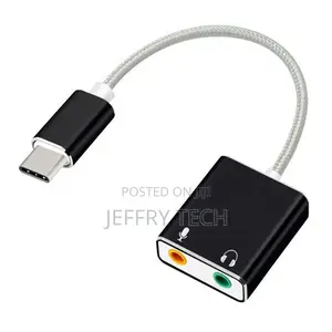 Type-C 7.1 Channel to 3.5 Karaoke Live Streaming Mobile Phon
