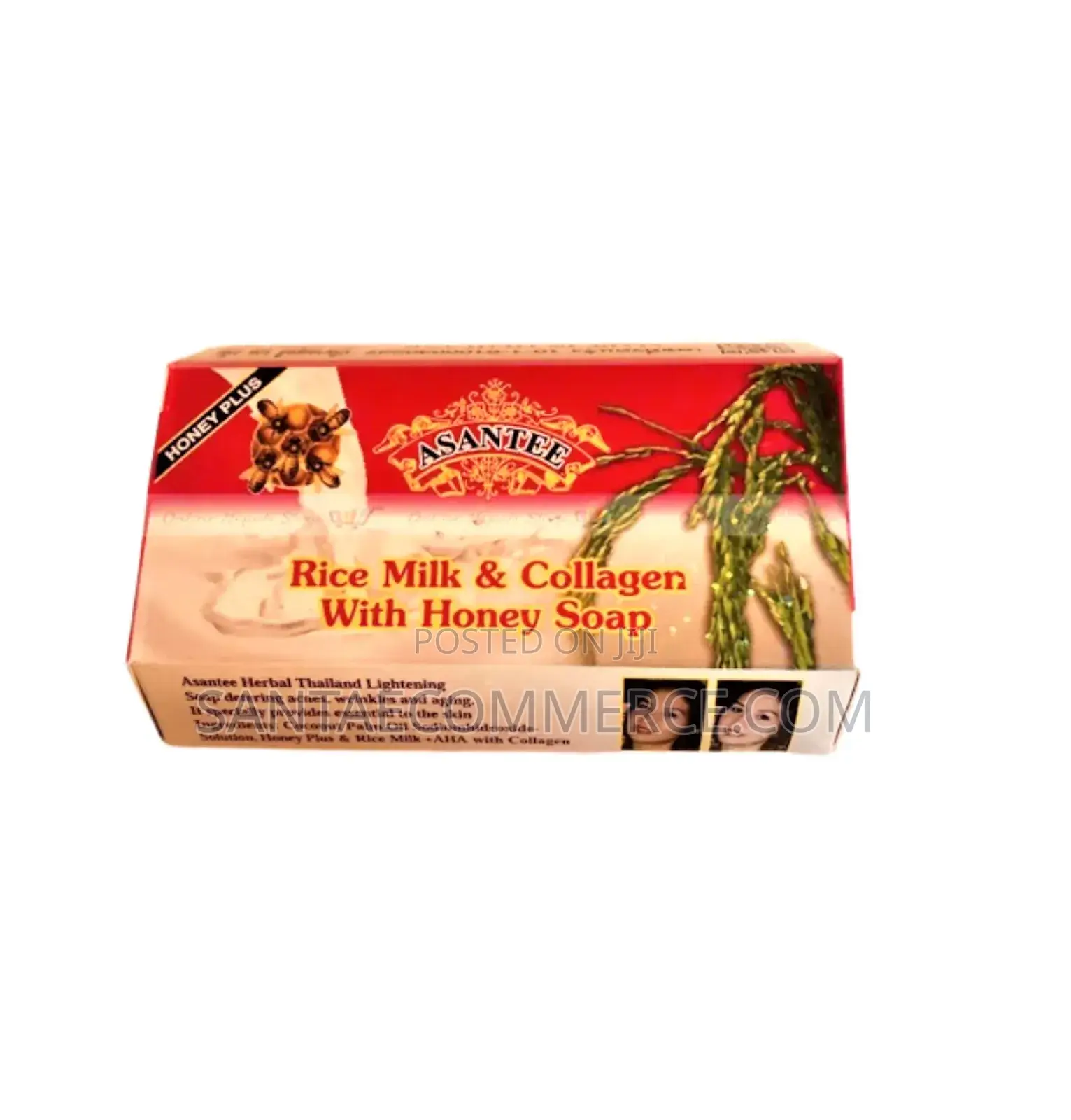 Asantee Rice Milk and Collagen With Honey Soap