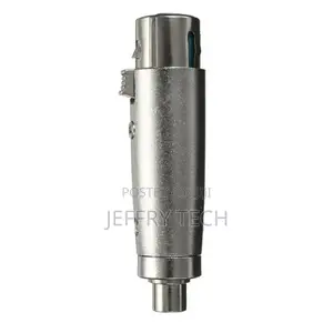 3-Pin XLR Female to RCA Female Jack DJ Mic Microphone Adapte