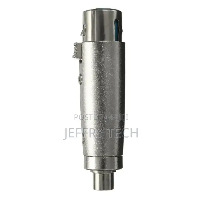 3-Pin XLR Female to RCA Female Jack DJ Mic Microphone Adapte
