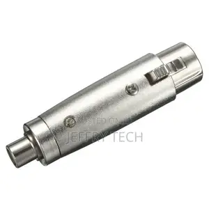 3-Pin XLR Female to RCA Female Jack DJ Mic Microphone Adapte